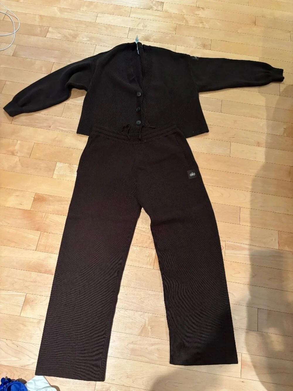 ALO Brown Sweater Track Suit